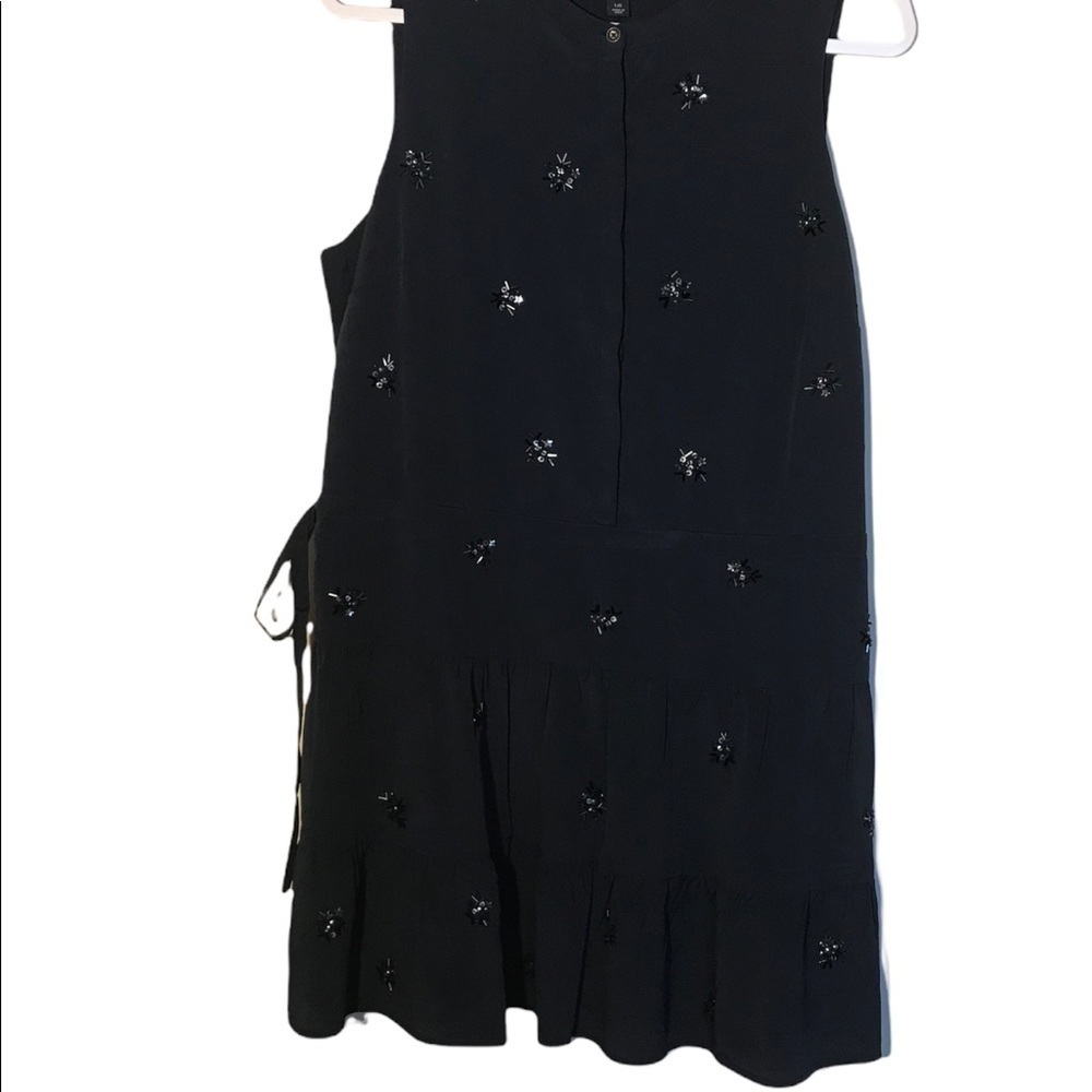 Tommy Hilfiger New with tags Navy blue beaded dress size Large - Picture 4 of 10